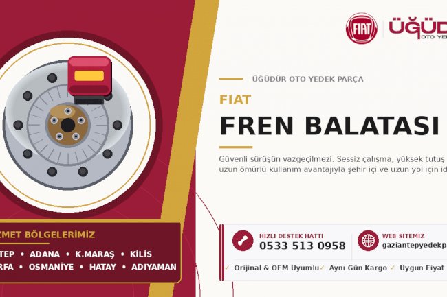 Fiat Fren Balatası – Güvenli Sürüşün Vazgeçilmezi