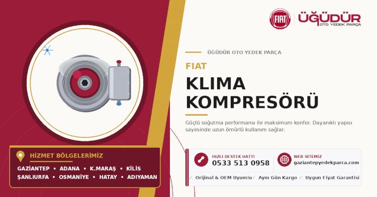 Fiat Klima Kompresörü – Güçlü Soğutma Performansı